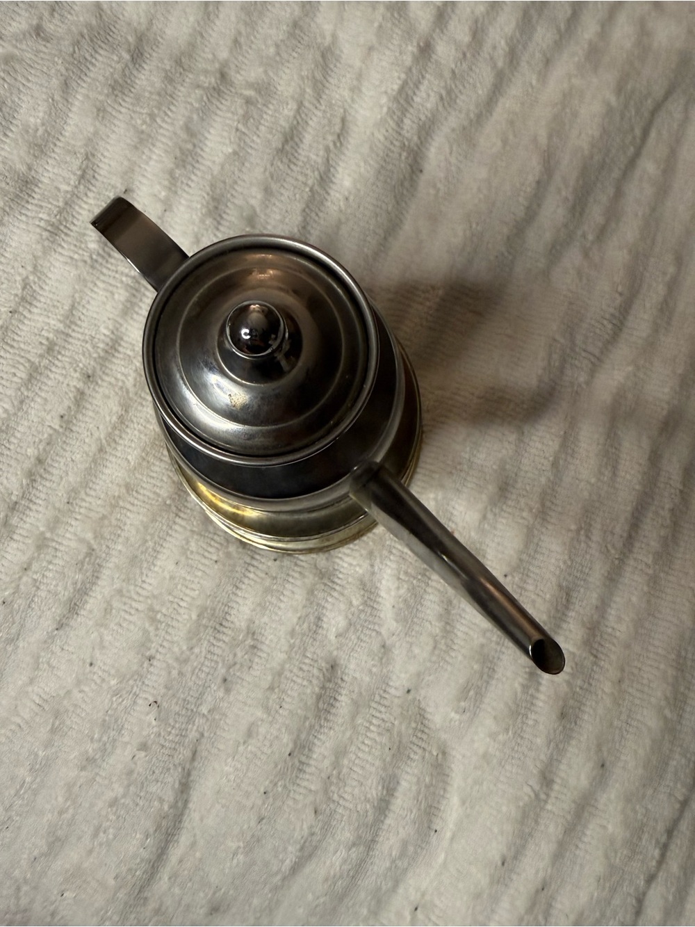 Well equipped kitchen 18/8 stainless steel oil and vinegar cruet dispenser w lid - Picture 5 of 6